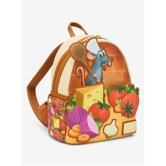 Loungefly Disney Pixar Ratatouille Remy Food Mini Backpack - Picture 6 of 8